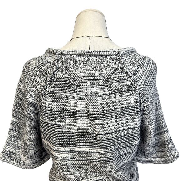 Cabi Blue White Marled 973 Short Sleeve Pullover Tunic Knit Sweater Size Small - Picture 7 of 10